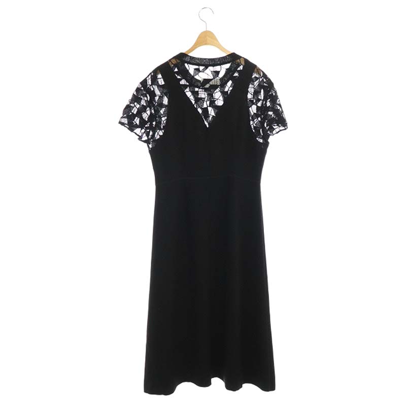 お得な情報満載 レースドレス ss 1 Margiela Martin 中古 マルタンマルジェラ ワンピース 2107 古着 ベクトル レディース Os Es S51cu0178 ブラック 黒 38 切替 半袖 ロング ワンピース Esehotel Lt