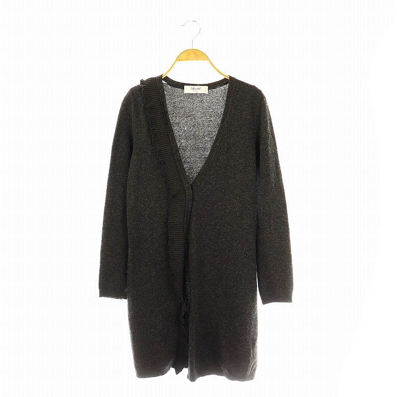 【BLUMARINE/ブルマリン】フリル襟付きカーディガン 40（新品未使用） 美品】Be Blumarine ブルマリン カシミヤ ニット カーディガン
