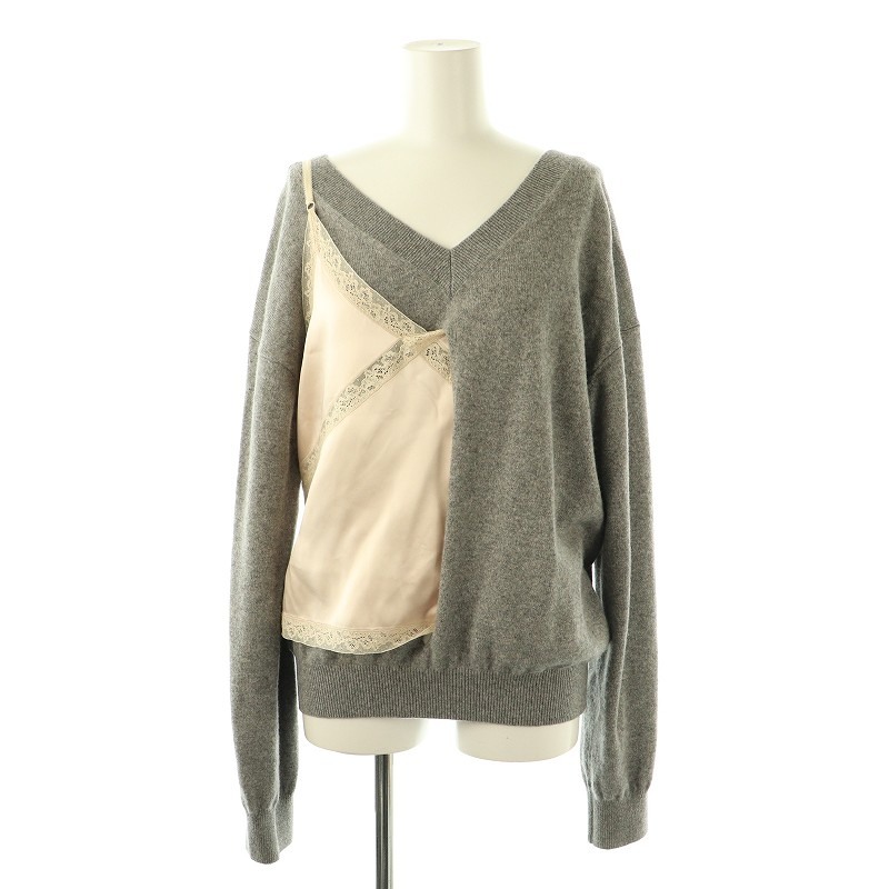 【中古】アレキサンダーワン ALEXANDER WANG キャミソールレイヤー変形ニット セーター XS グレー レディース 楽天市場】【中古】アレキサンダーワン ALEXANDER WANG キャミソール