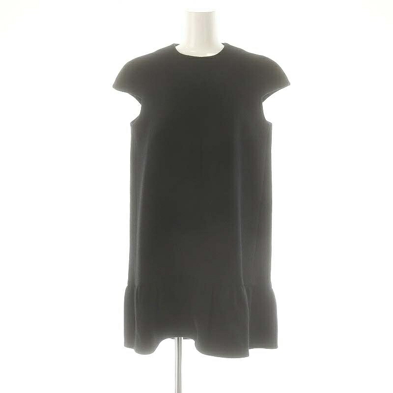 YOKO CHAN ペプラムワンピース 40 YOKO CHAN（ヨーコチャン） ペプラムロングドレス（ブラック