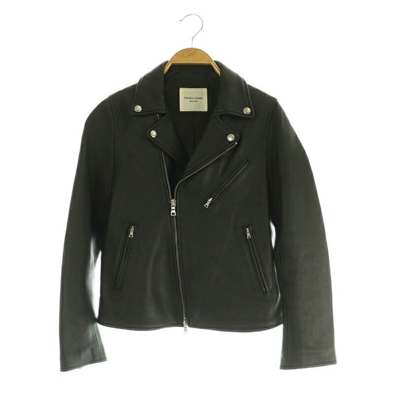 楽天市場】フリークスストア ダブルライダースジャケット M ブラック