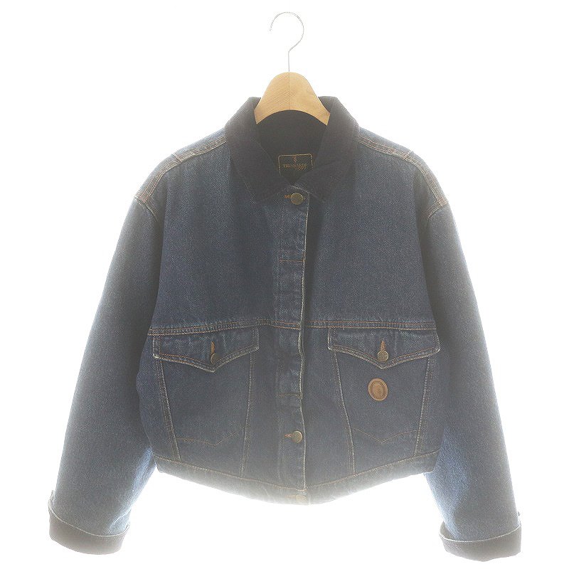 楽天市場】【中古】 TRUSSARDI デニムジャケット Gジャン
