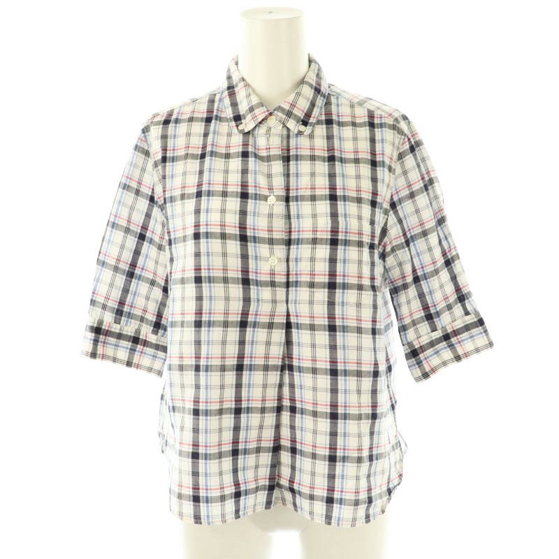 【美品】MHL.半袖チェックシャツ マーガレットハウエル ベージュ系 Ⅱ 楽天市場】MHL. MARGARET HOWELL マーガレットハウエル シャツ