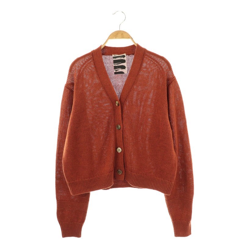 カオス CHAOS 24SS ジンシルクカーディガン ニット リネン混 F カオス CHAOS 24SS ジンシルクカーディガン ニット リネン混 F