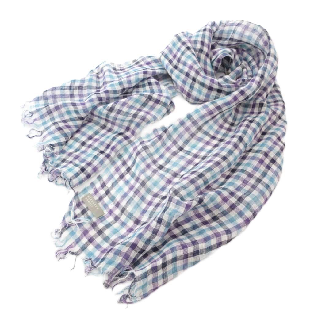 MARGARET HOWELL 水色 マフラー MARGARET HOWELL 水色 マフラー