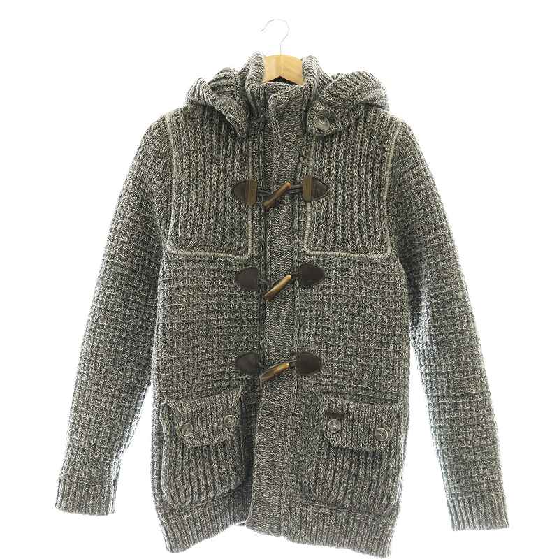 Bark バーク イタリア製 ニットダッフルコート 秋 B8890 楽天市場】BARK バーク ニットダッフルコート ブラック XS 【中古