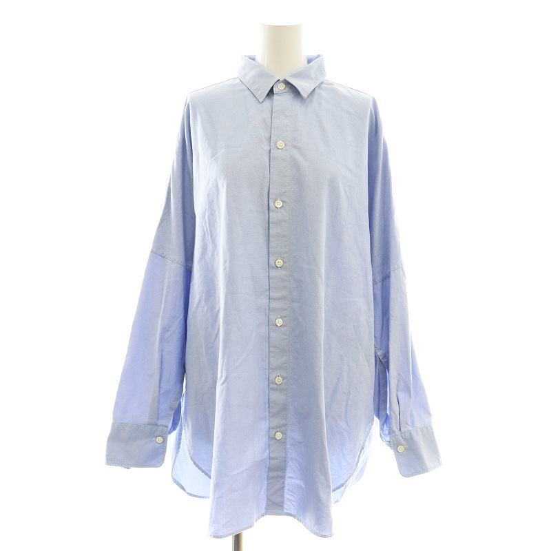 Plage◆長袖シャツ/--/コットン/BLU/23-050-922-7110-1-0 Plage(プラージュ) / 長袖シャツ/--/コットン/BLU/23-050-922