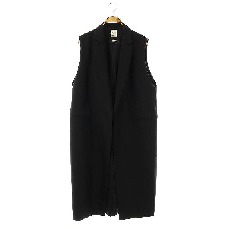 楽天市場】MADISONBLUE ウール リバー ロング ジレ 1 ブラック