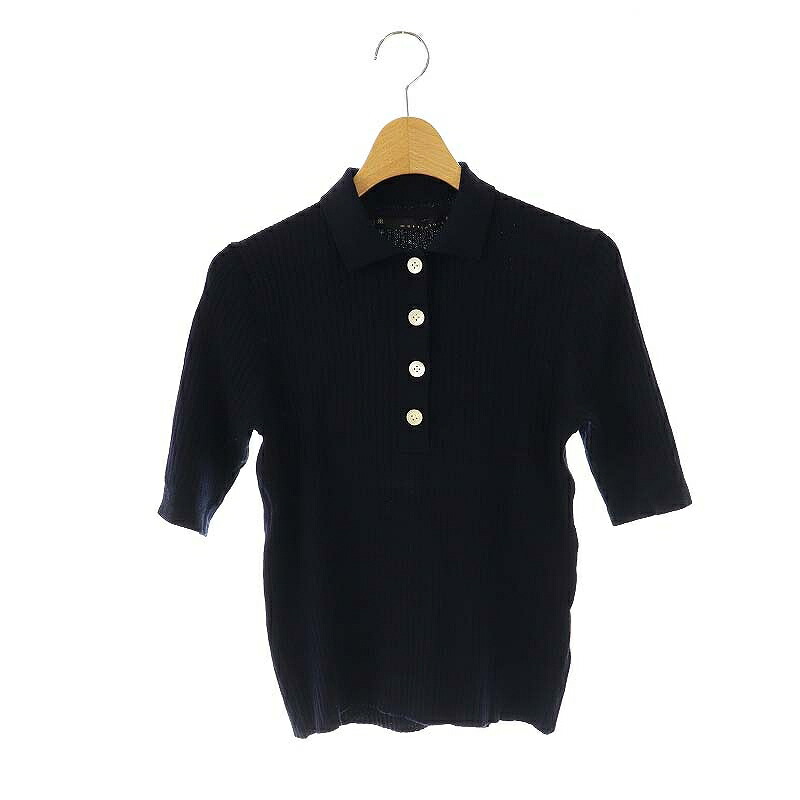 新品タグ付 MADISONBLUE BIG COLLOR KNIT ポロシャツ MADISONBLUE(マディソンブルー)のポロニット通販 | mirabella