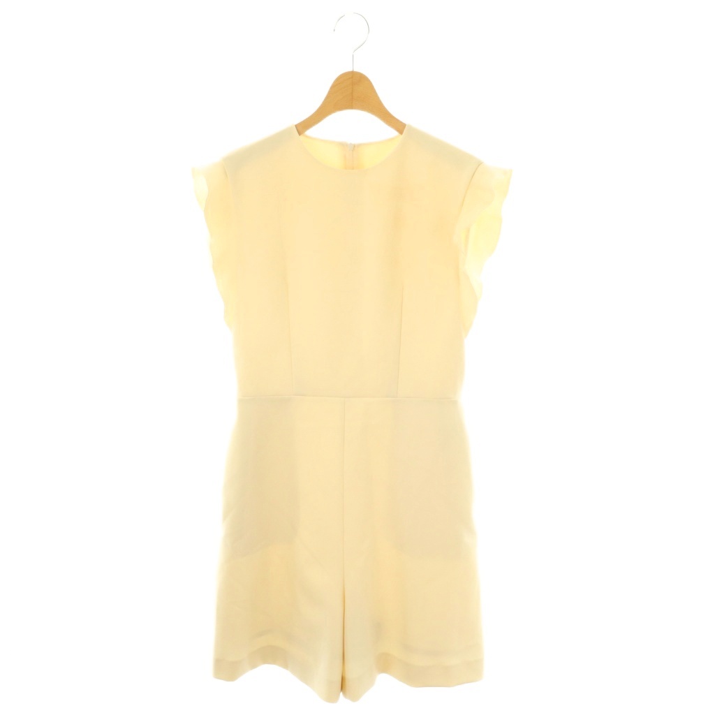 【中古】ルルウィルビー Loulou Willoughby 25SS ダブルクロスミニオールインワン サロペット 1 アイボリー /CX ■OS ■SH レディース 【ベクトル 古着】 250905