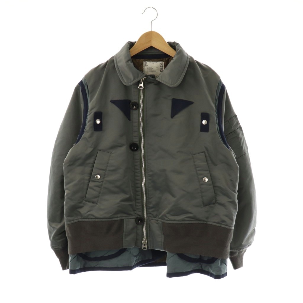 楽天市場】SACAI 24SS COTTON CHINO x NYLON TWILL BLOUSON 24