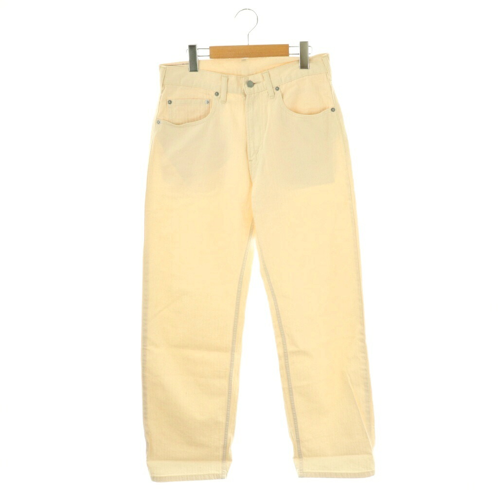 【中古】ヒステリックグラマー HYSTERIC GLAMOUR ルーズストレートパンツ ワイド ロールアップ S アイボリー /CX ■OS レディース 【ベクトル 古着】 251006