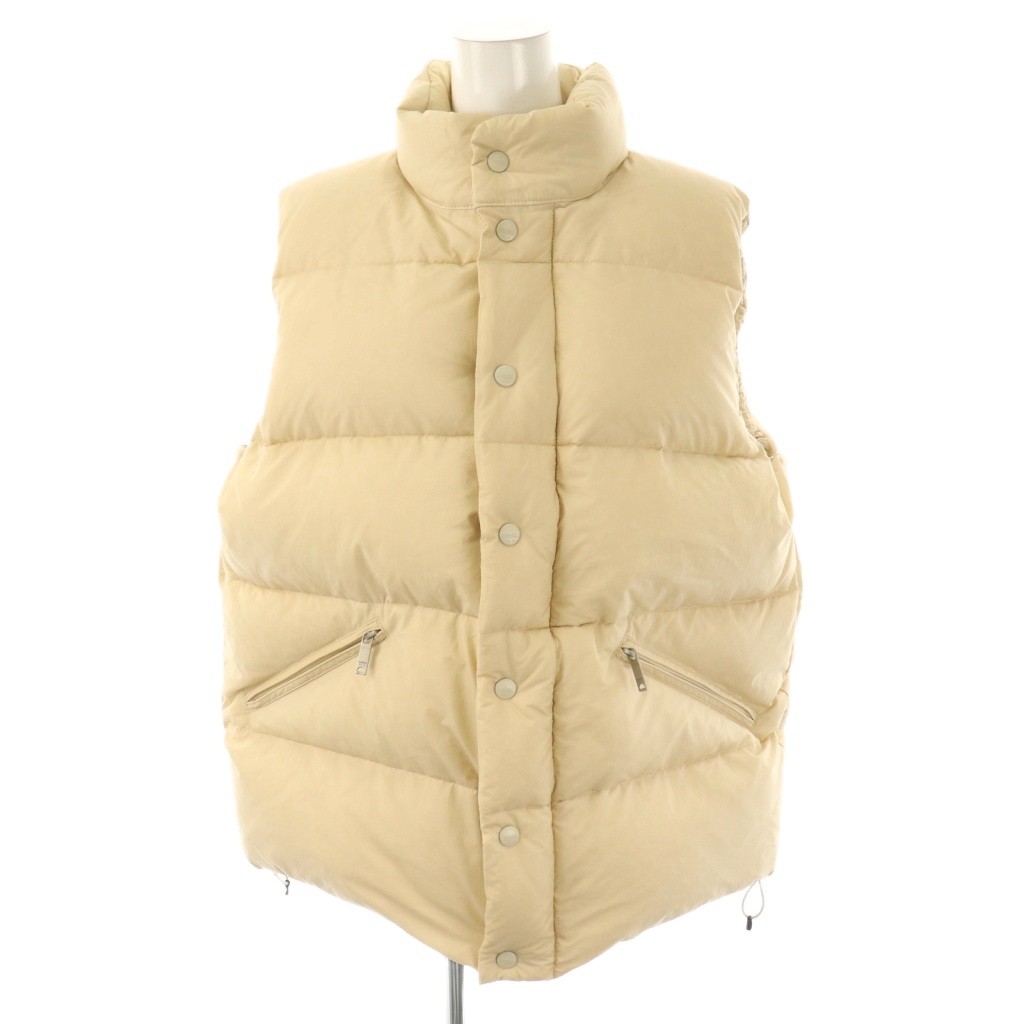 【中古】シュタンバウム STAMMBAUM OLMETEX DOWN VEST ダウンベスト アウター ジップアップ F ライトベージュ /DO ■OS レディース 【ベクトル 古着】 251007