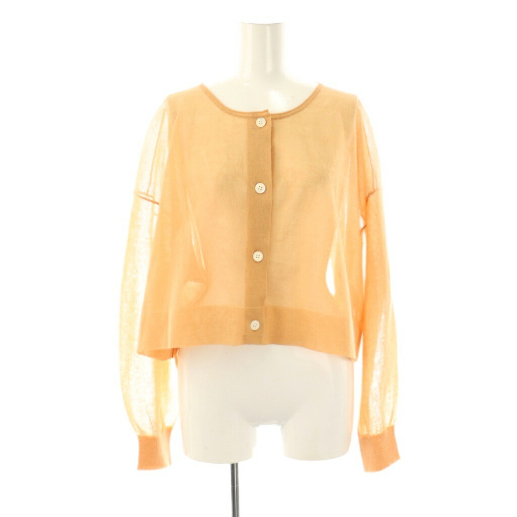 【中古】イエナ IENA 24SS FILMY COTTON カーディガン シアー ペールオレンジ /CX ■OS レディース 【ベクトル 古着】 251021