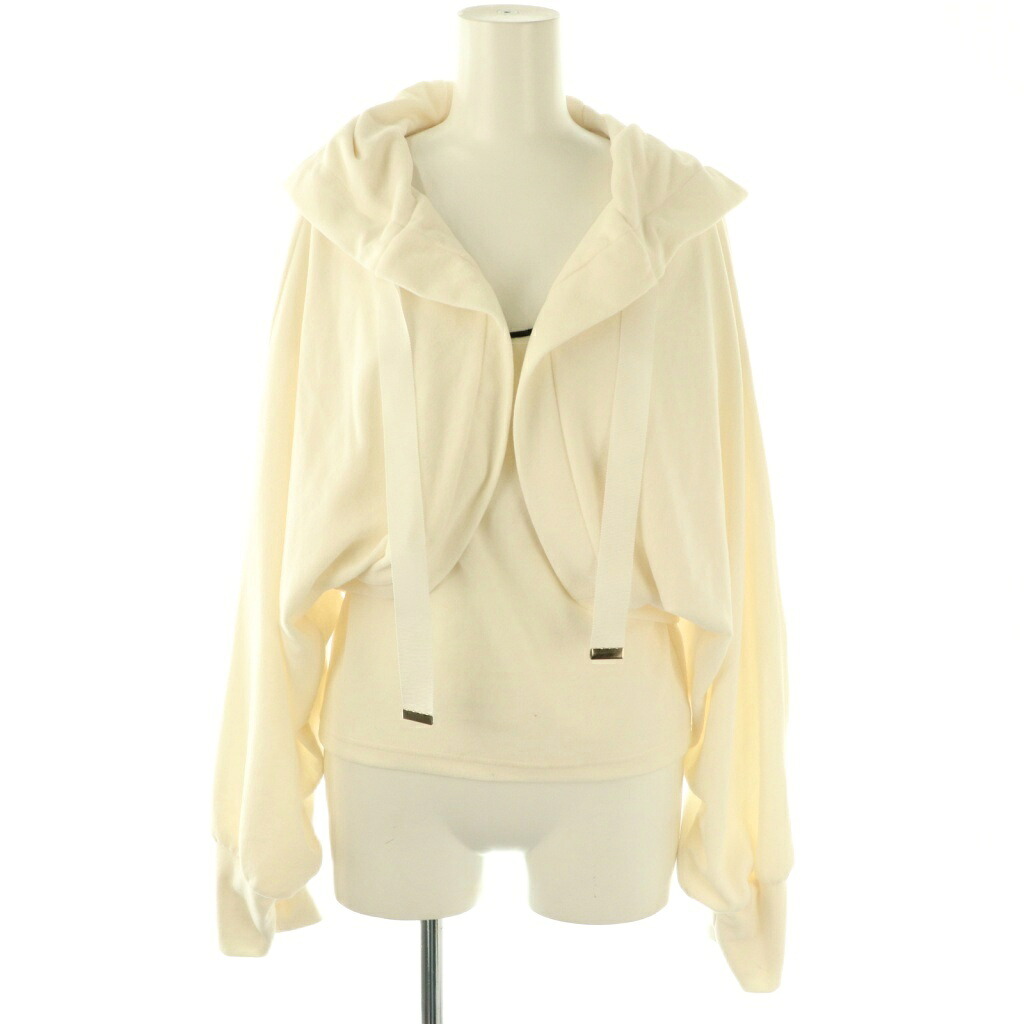 【中古】ダイアグラム グレースコンチネンタル Diagram GRACE CONTINENTAL 25AW ルーズパーカーsetトップ 2点セット 36 アイボリー /DF ■OS レディース 【ベクトル 古着】 251017