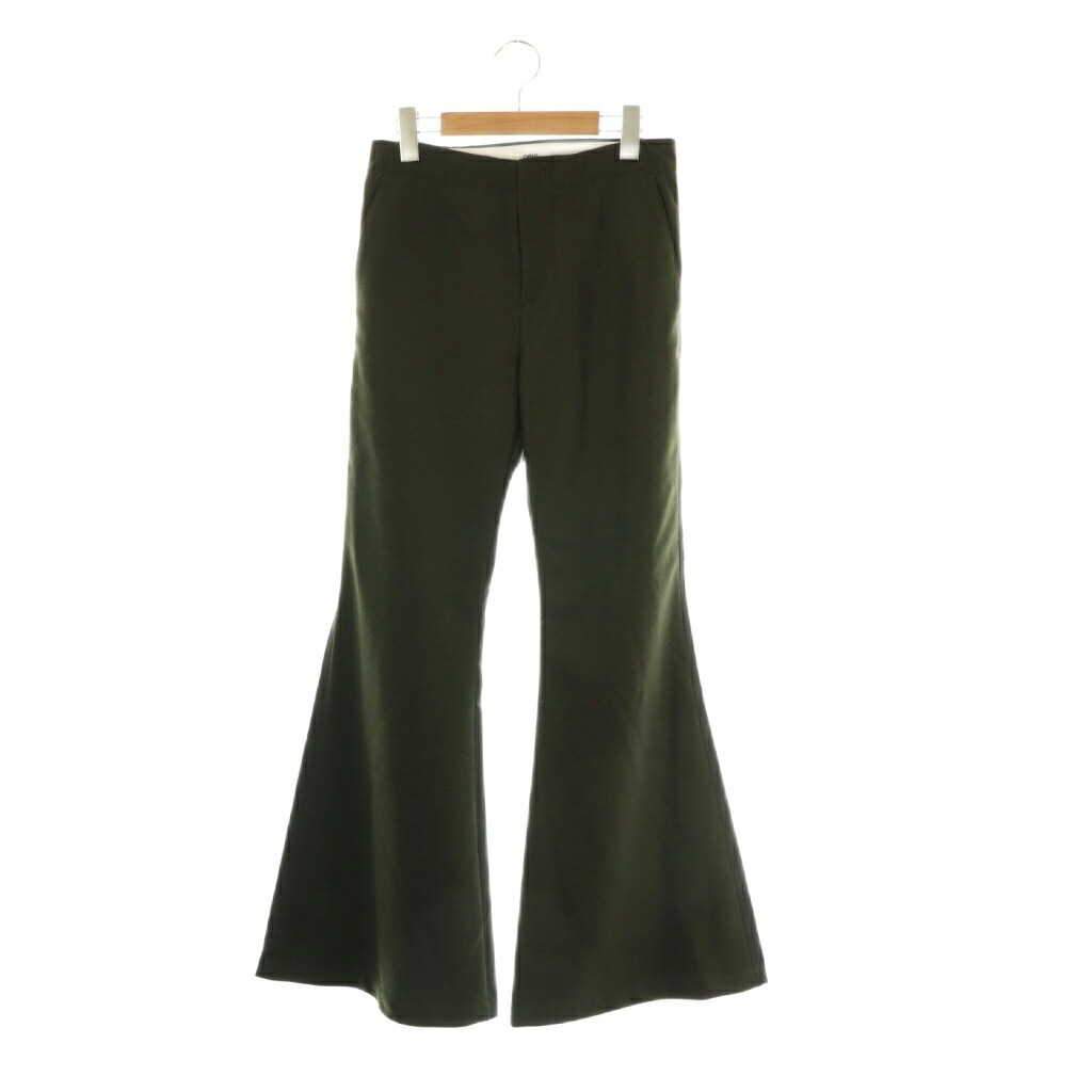 【中古】未使用品 ニューナウ newnow Flare Pants フレアパンツ 切替 S カーキ グレー /DF ■OS レディース 【ベクトル 古着】 251105 15,675円