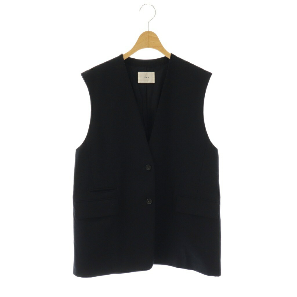 IENA イエナ 22AW ボンディングツイードベスト ブラック 金ボタン IENA イエナ 22AW ボンディングツイードベスト ブラック 金ボタン IENA