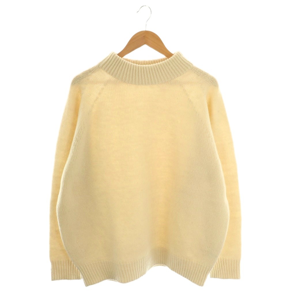 【中古】クレプスキュール crepuscule W/G Moc Neck L/Sニット セーター 長袖 2 アイボリー /AT ■OS ■AD レディース 【ベクトル 古着】 251107