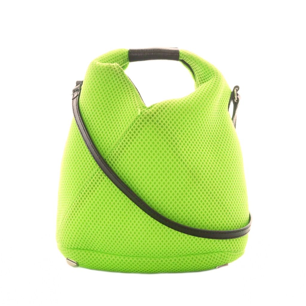 【中古】エムエムシックス メゾンマルジェラ MM6 Maison Margiela ジャパニーズバッグ 2wayバッグ ショルダー ハンド メッシュ 蛍光グリーン 蛍光緑 グリーン 緑 S54WD0106 /RI ■OS レディース 【ベクトル 古着】 251110