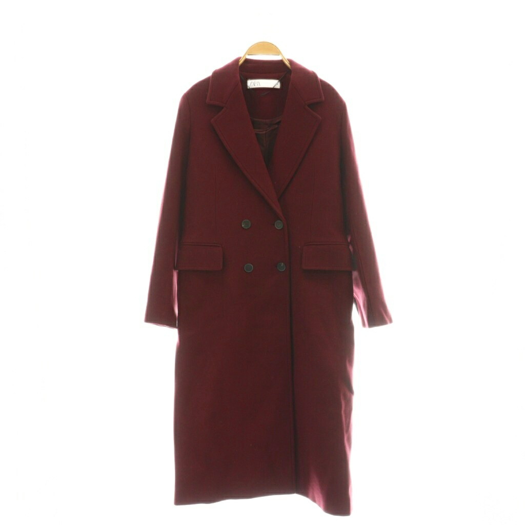 楽天市場】n□ザラ/ZARA ダブルボタン ウールチェスターコート【XS】灰