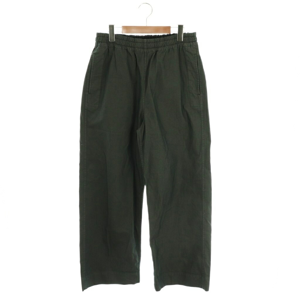 【中古】マーガレットハウエル MHL. 25AW DENSE COTTON NYLON TROUSERS トラウザーパンツ ワイドパンツ 2 チャコール /ES ■OS レディース 【ベクトル 古着】 251106