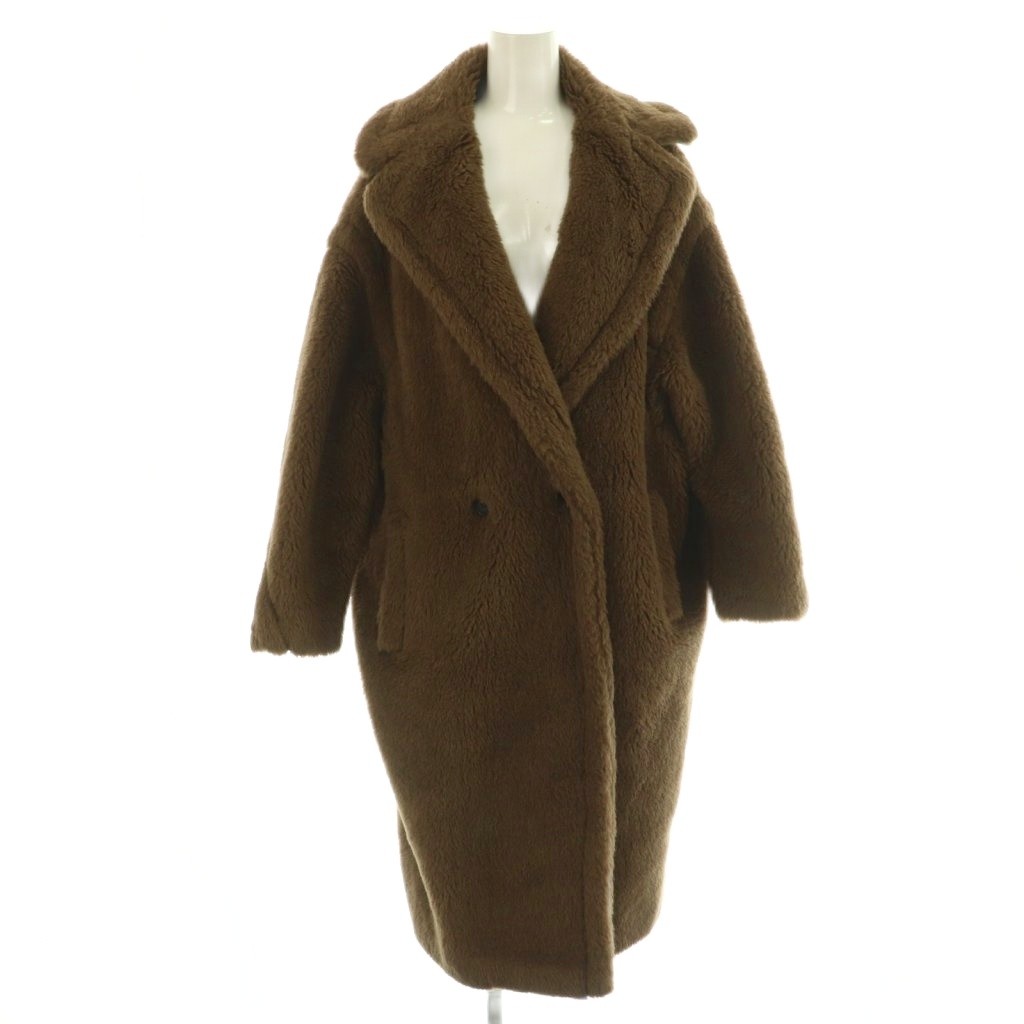 ほぼ未使用　現行モデル　マックスマーラ　ロングコート　中綿　ウール　ファー ほぼ未使用 現行モデル マックスマーラ ロングコート 中綿 ウール