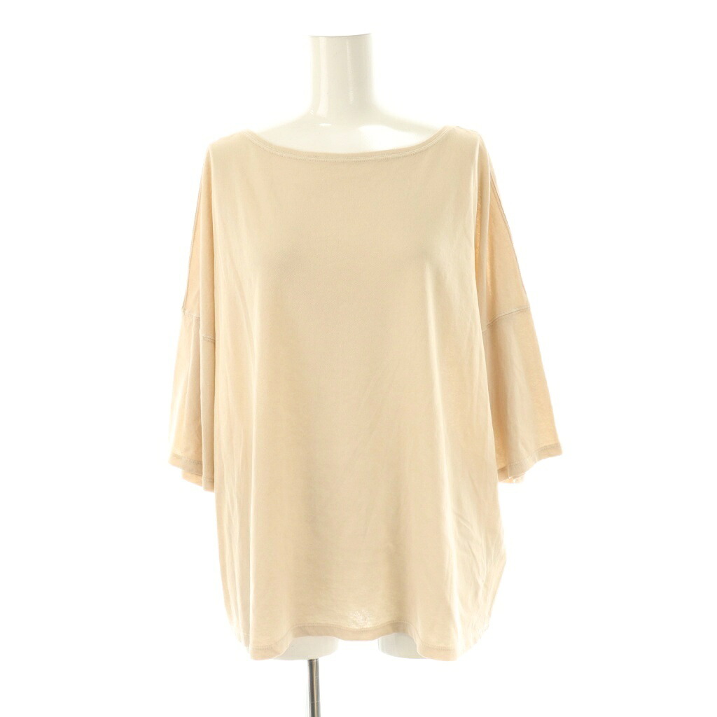 【中古】未使用品 フレームワーク Framework 25SS ドライタッチコットンS/S-Tee Tシャツ カットソー F ベージュ /DF ■OS レディース 【ベクトル 古着】 251106