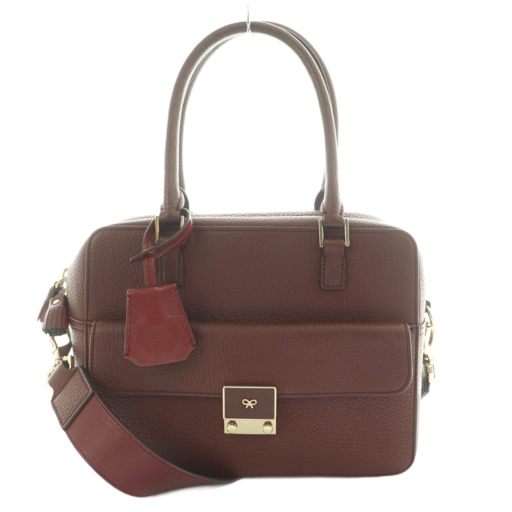 アニヤハインドマーチ カーカー 2way ハンドバッグ ショルダー クロコ型押し ANYA HINDMARCH Carker クロコ ショルダー ハンド 2way ANYA HINDMARCH