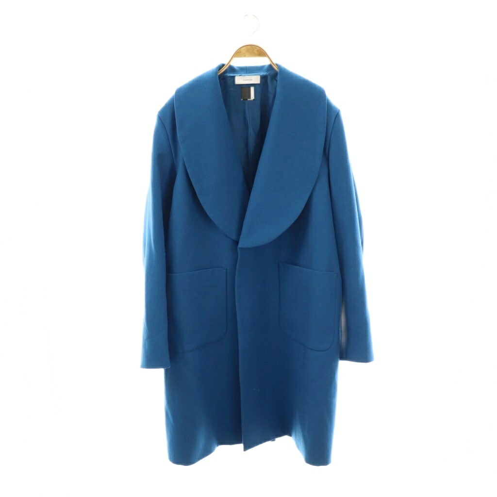 【中古】未使用品 ファセッタズム FACETASM ビックシルエットワイドコート アウター 総裏地 ウール 4 ブルー PIPPA-CO-M04 /DO ■OS ■SH メンズ 【ベクトル 古着】 251113
