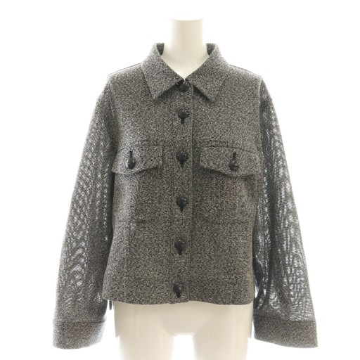 【中古】アナイ ANAYI 25AW ハードカラミステンカラーブルゾン ジャケット 38 グレー /CX ■OS ■SH レディース 【ベクトル 古着】 251121｜ブランド古着の買取販売ベクトル