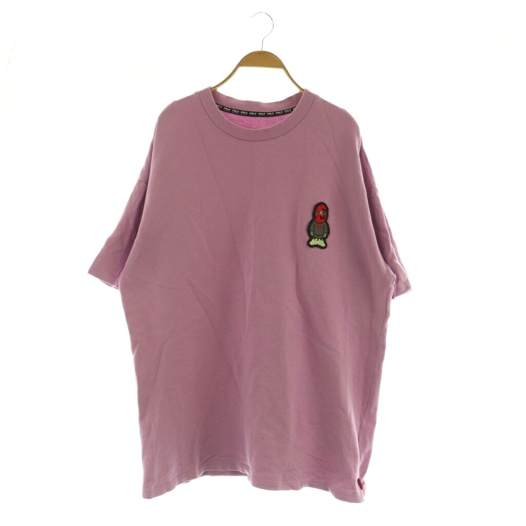 【中古】カタリスト CVTVLIST DAILY SWEAT TEE スウェットTシャツ 半袖 ラバーワッペン 1 ピンク /MY ■OS メンズ 【ベクトル 古着】 251122