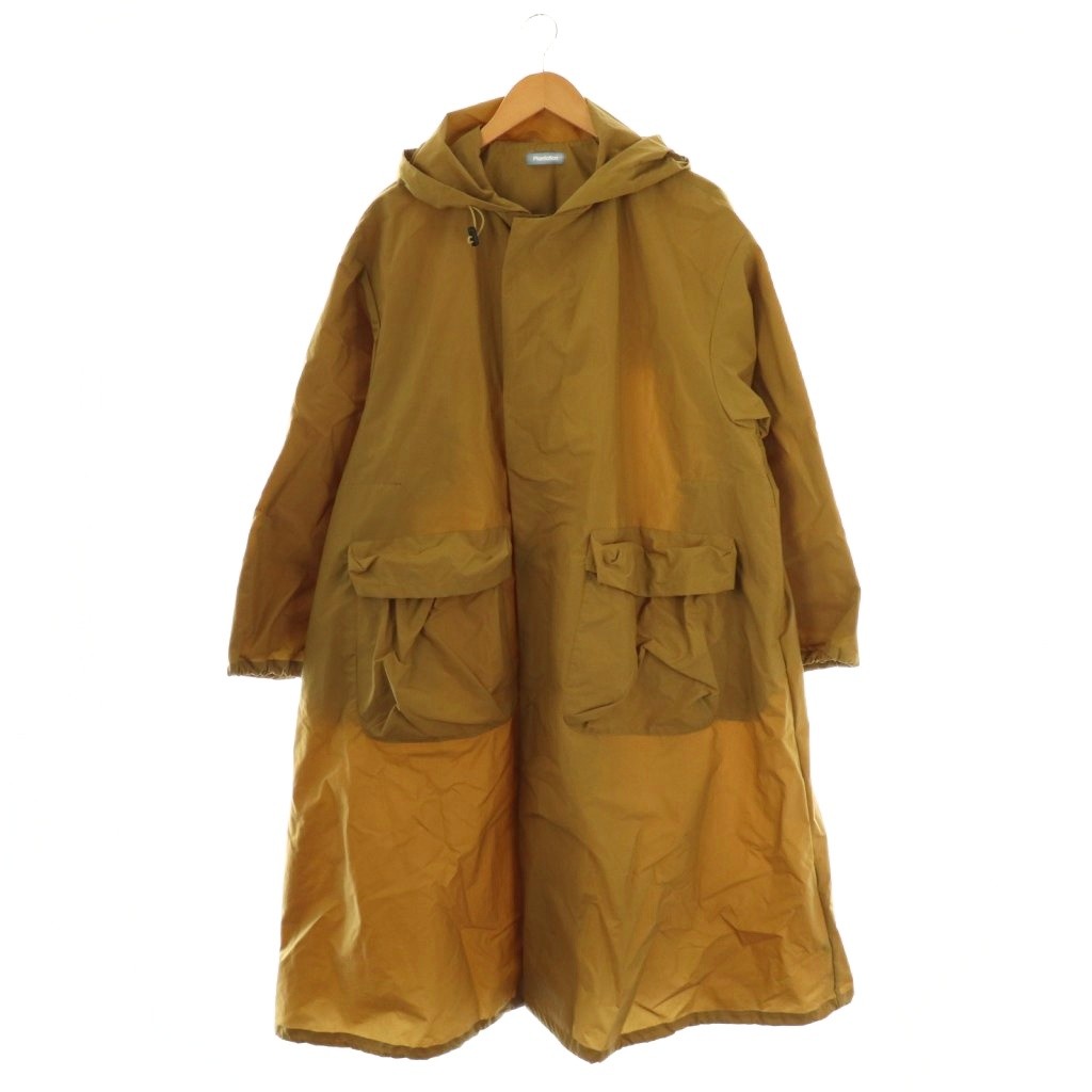 【中古】栽培所 plantation 24AW ナイロンタフタコート ボンネット M ベージュ /CX ■os レディース 【ベクター 古着】 251126