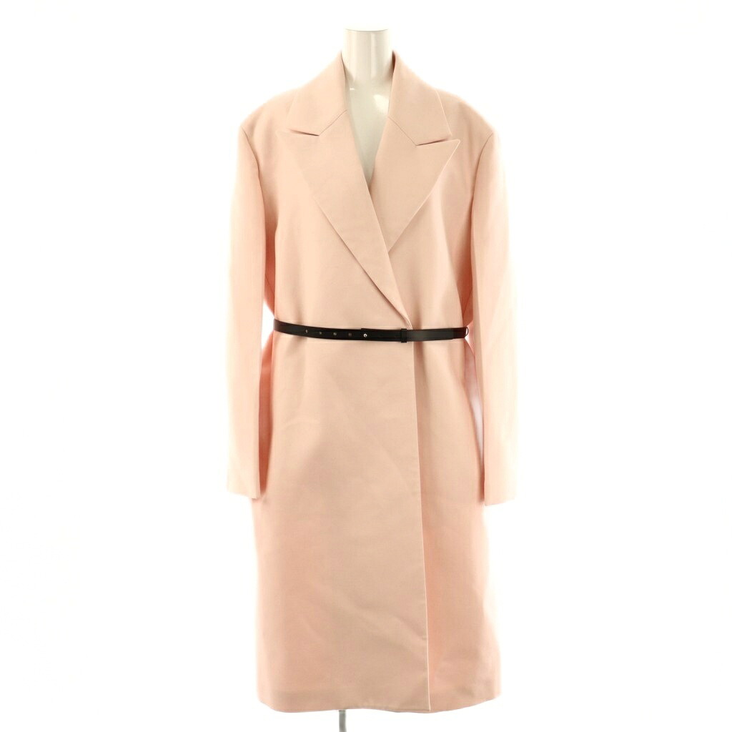 【中古】ジルサンダー JIL SANDER 24SS J03AA0154 Belted coat コート アウター チェスター ロング ウール 36 ピンク /NR ■OS ■SH レディース 【ベクトル 古着】 251201