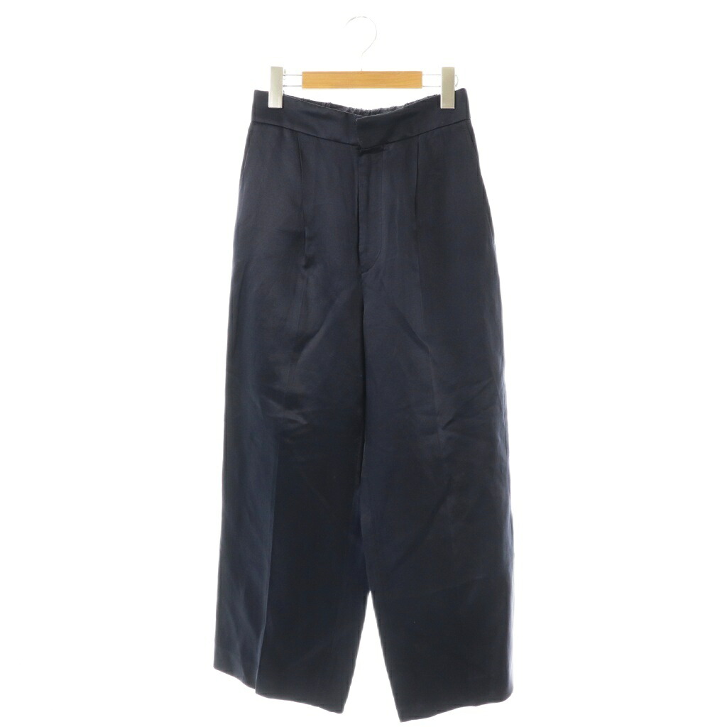 【中古】ブラジャーミンクのコート BLAMINK シルクリネンパンツ タック ファスナー飛球 36 米国海軍 /DO ■os レディース 【ベクター 古着】 251121