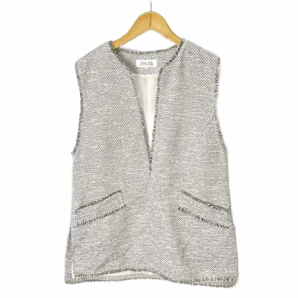 楽天市場】Arpege story アルページュストーリー ベスト ホワイト 白