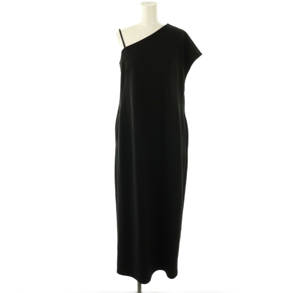 【中古】未当て嵌める品 ミースロエ MIESROHE 24SS ワンショルコクーンワンピース ロング 0 黒いこと /DO ■os ■SH レディース 【ベクター 古着】 251121