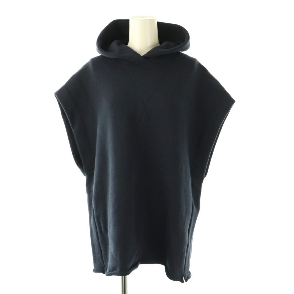 【中古】ネル NeLL IENA取り扱い 24AW フードパーカー フレンチスリーブ プルオーバー コットン 紺 /NR ■OS レディース 【ベクトル 古着】 251202