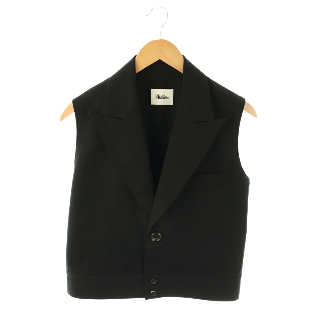 THE RERACS 黒ファーベスト リラクス 中古・古着通販】THE RERACS (ザ リラクス) ボアベスト ブラック