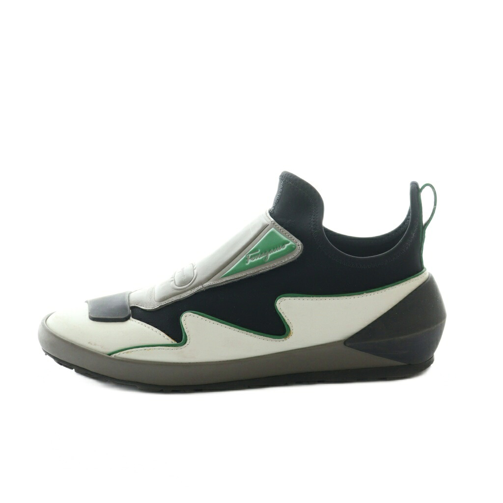 【中古】サルヴァトーレフェラガモ Salvatore Ferragamo NILE ガンチーニ スニーカー シューズ 6C 黒 黒いこと 緑 緑であること /AQ ■os レディース 【ベクター 古着】 251212 スニーカー-レディース靴-靴