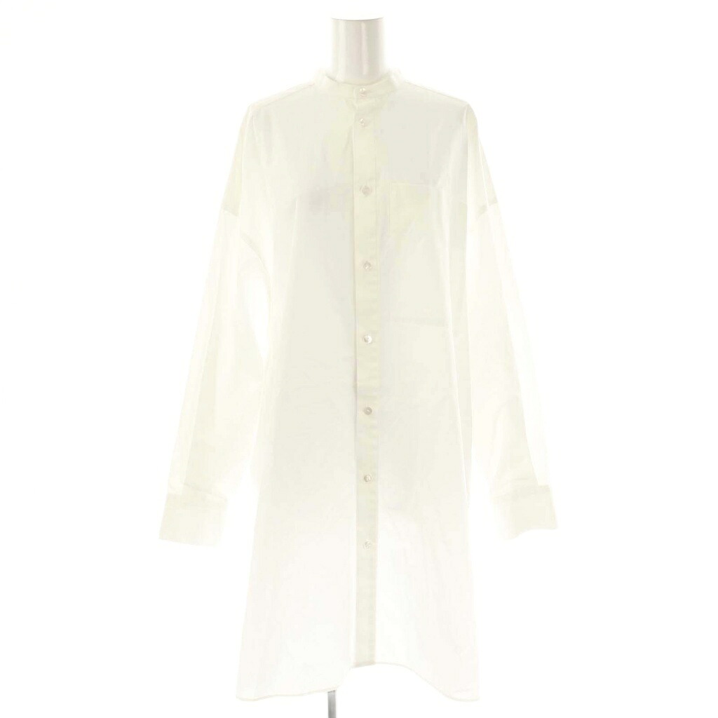 【中古】エンフォルド ENFOLD 25SS BIG SHIRT シャツ 長袖 38 ホワイト /HK ■OS レディース 【ベクトル 古着】 251204