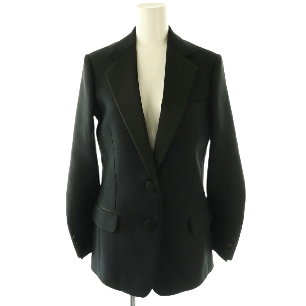 【中古】セリーヌ CELINE フィービー期 ブラックタイ上衣 テーラードジャケット 34 黒いこと /DF ■os レディース 【ベクター 古着】 251217