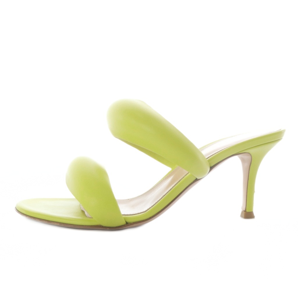 【中古】ジャンヴィトロッシ Gianvito Rossi Bijoux Slide 70 なめし革サンダル ピン踵 35 黄色 /YO16 レディース 【ベクター 古着】 251208