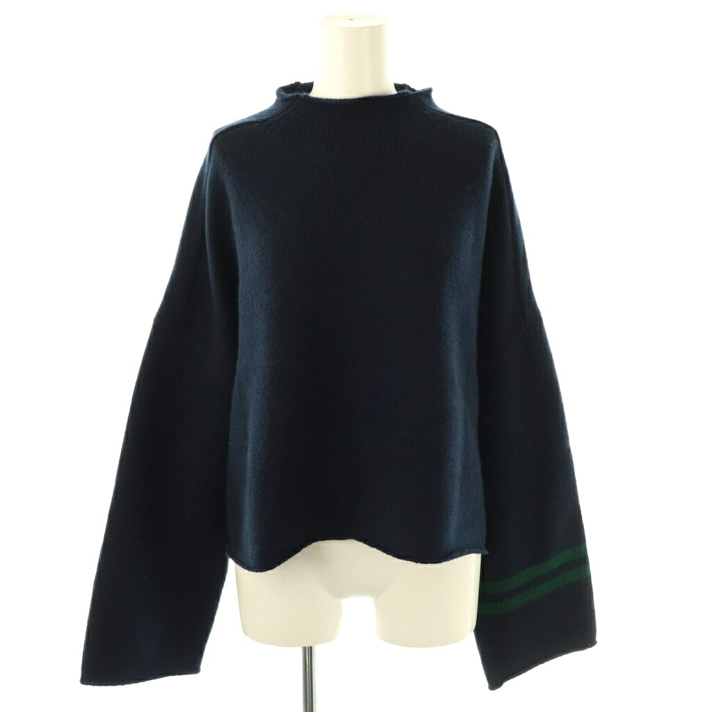 【中古】アパルトモン ドゥーズィエムクラス L'Appartement DEUXIEME CLASSE 24AW CROPPED KNIT ニット セーター 長袖 ネイビー /HK ■OS レディース 【ベクトル 古着】 251209|ブランド古着の買取販売ベクトル