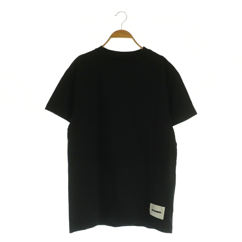 【中古】ジルサンダープラス JIL SANDER＋ 23SS 半袖Tシャツ クルーネック コットン M ブラック /MY ■OS メンズ 【ベクトル 古着】 251220