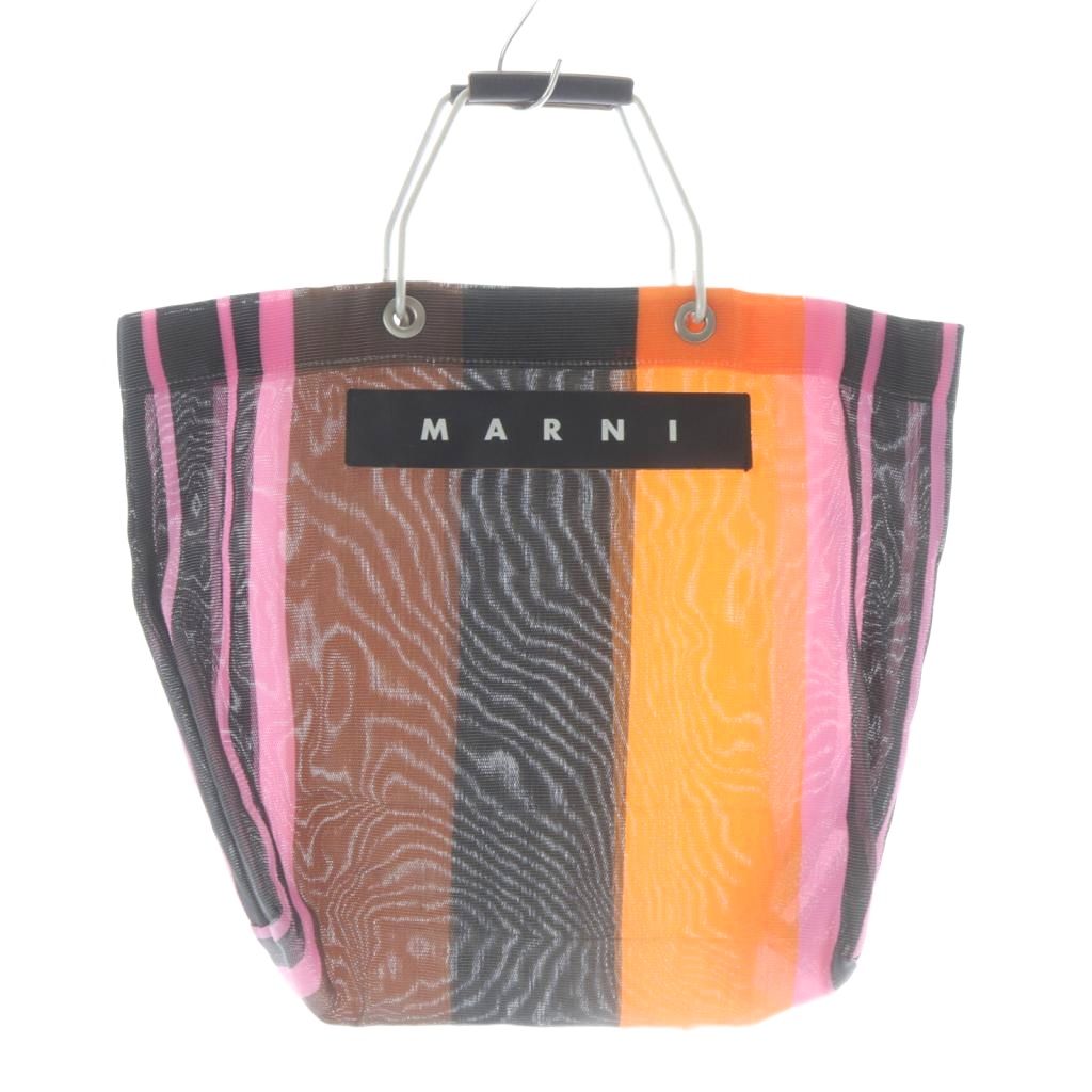 【中古】マルニ MARNI フラワーカフェ メッシュ トートバッグ ハンドバッグ ロゴ マルチカラー /SR レディース 【ベクトル 古着】 251219 6,000円