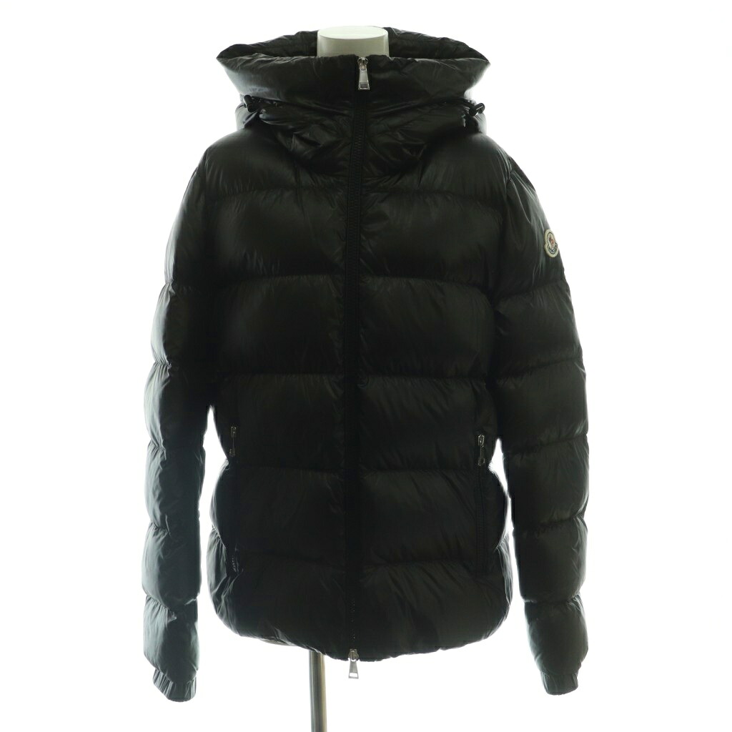 【中古】モンク線路 MONCLER 24AW BIRON 落ちこむ上衣 アウター ジップアップ ナイロン 1 黒 黒いこと /NR ■os レディース 【ベクター 古着】 251215