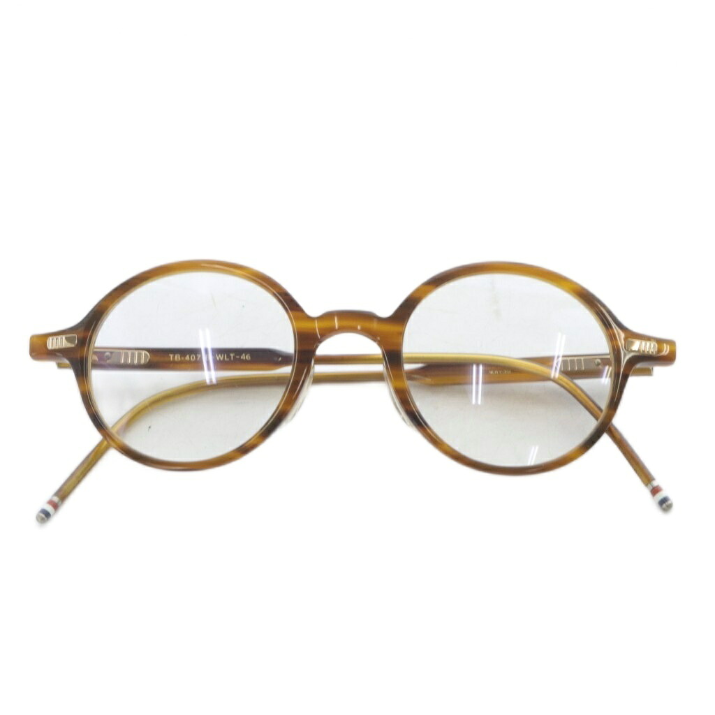 【中古】トムブラウン THOM BROWNE 眼鏡 DITA期 メガネ 茶 ブラウン TB-407-B-WLT-46 /SR ■SH メンズ 【ベクトル 古着】 251215|ブランド古着の買取販売ベクトル