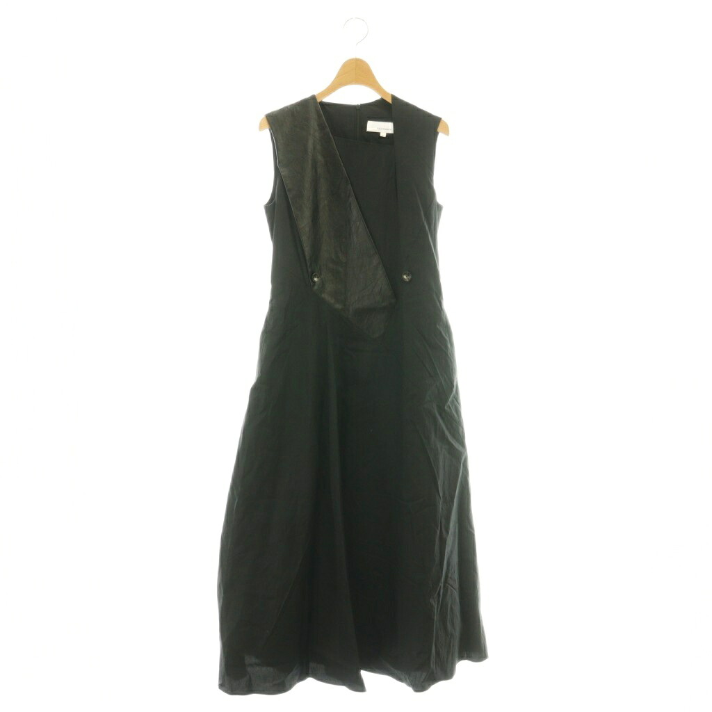 【中古】アキラナカ AKIRA NAKA Loes combi tex dress BK ワンピース 1 ブラック /ES ■OS レディース 【ベクトル 古着】 251223