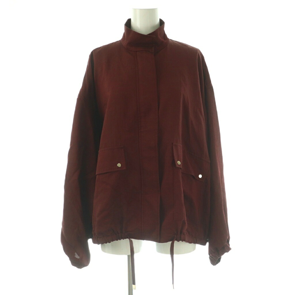 【中古】マルティニーク martinique 25AW VIS混ツイルスタンドカラーブルゾン ジャケット ボルドー A0353FJM350 /NR ■OS レディース 【ベクトル 古着】 251218