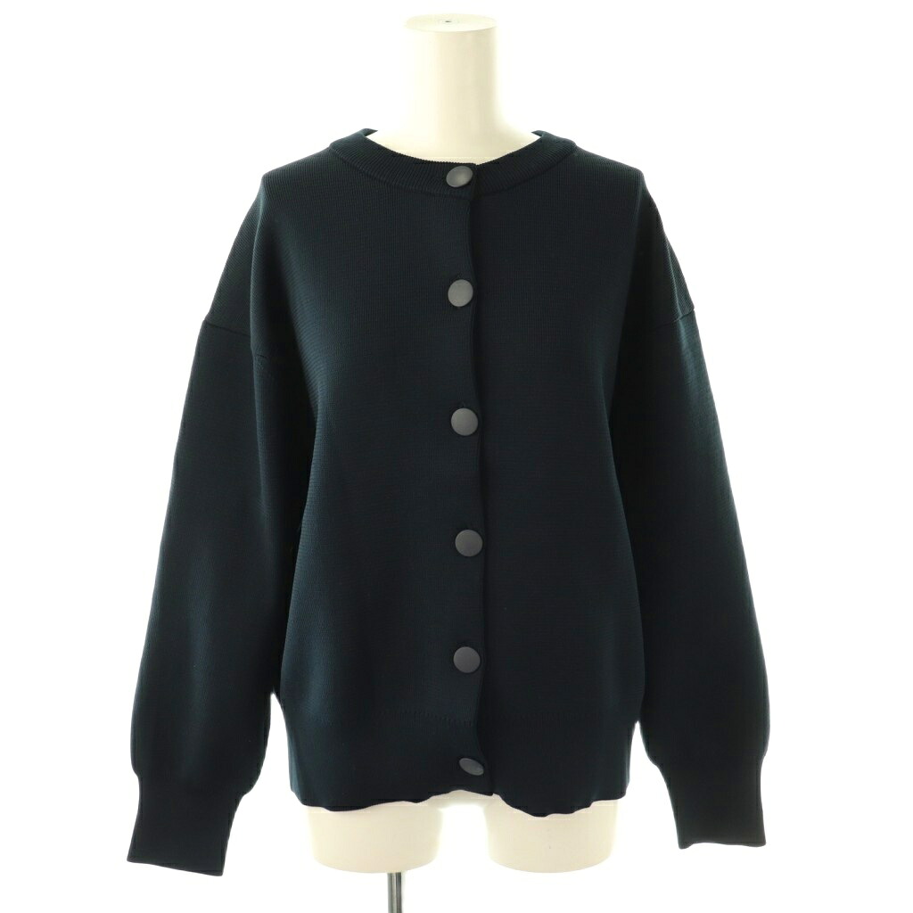【中古】スローン SLOANE 24AW 12ゲージ ハーフミラノリブ カーディガン ニット 1 ネイビー /HK ■OS レディース 【ベクトル 古着】 251222